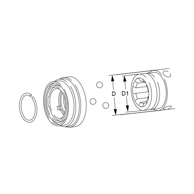 Verrouillage A Billes QSG Agraset 123 1''3/8 référence fournisseur WAL014123